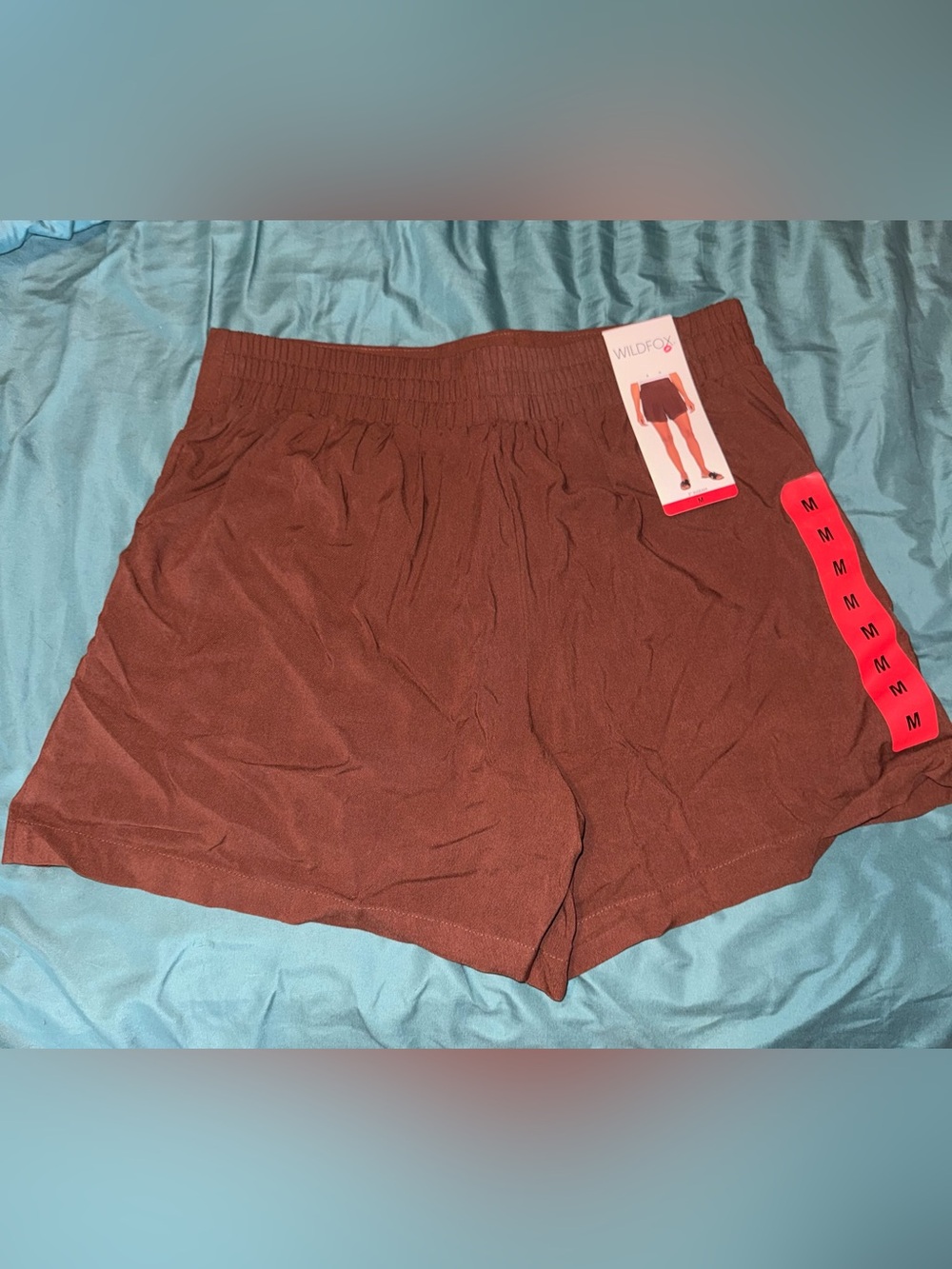 WILDFOX women’s brown light-weight lounge shorts